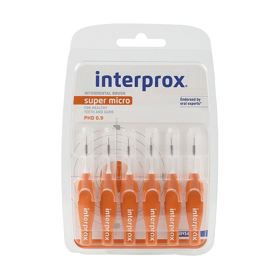 Міжзубна щітка Dentaid Interprox 4G Super Micro, 0.9 мм, 6 шт